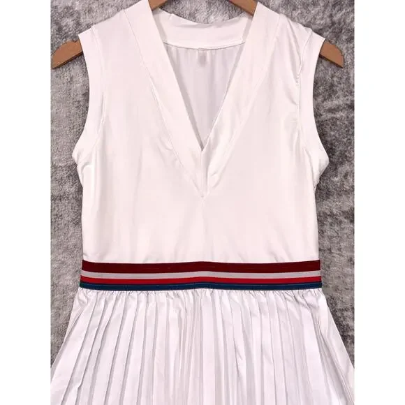 Free People Movement Dress Medium Womens You Got Served White Tennis - Picture 2 of 8